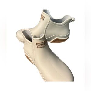 Cream Ankle Boots